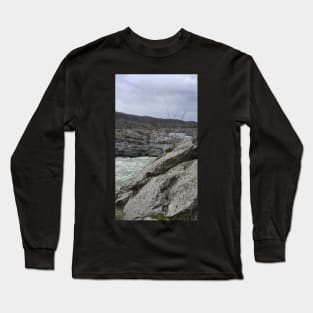 Rocky Winter at Great Falls Long Sleeve T-Shirt